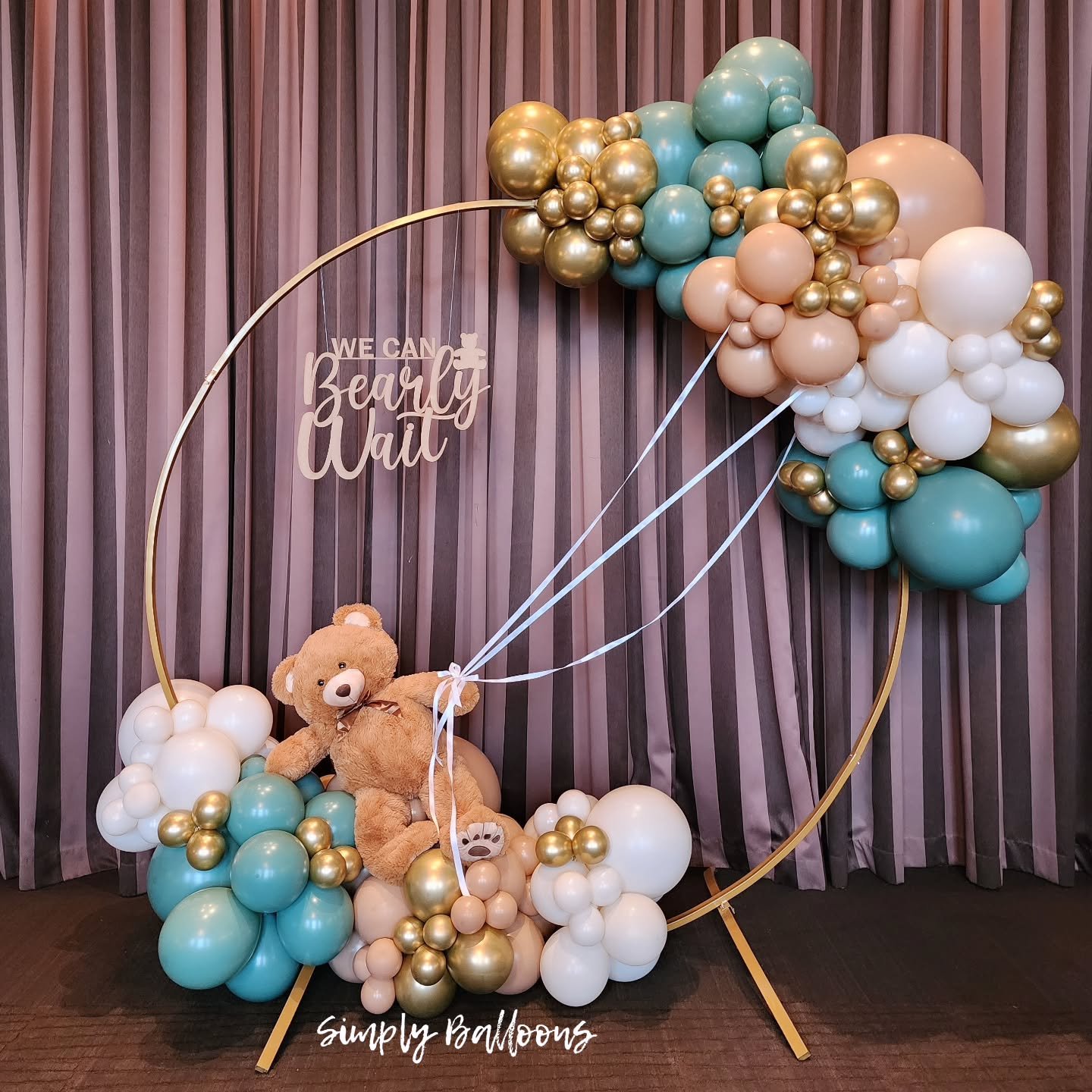 Custom Decorated Teddy Bear Cookies