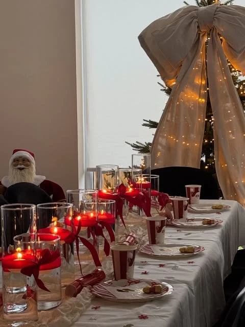 Silver Snowflake Dessert Table