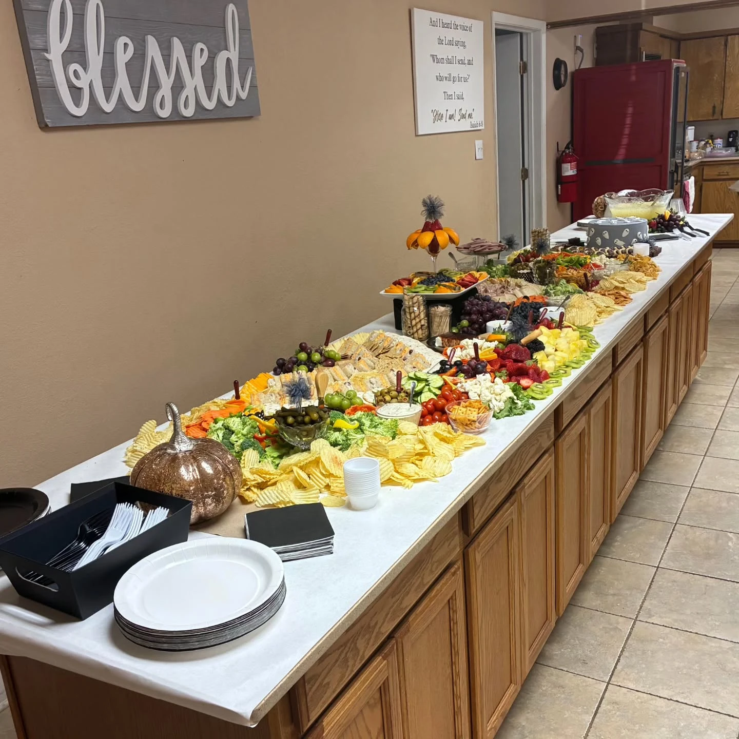 Grand Savory Buffet and Snack Table