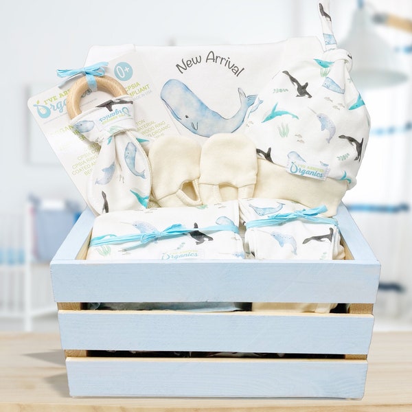 Whale Theme Organic Basket