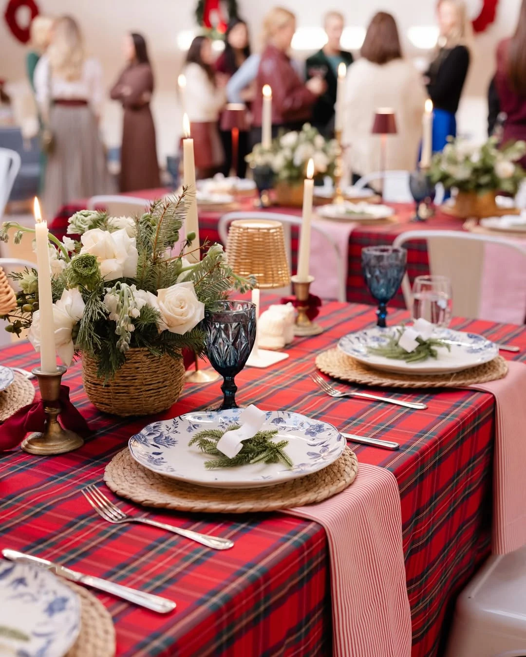 Rustic wooden centerpiece for a merry little baby shower