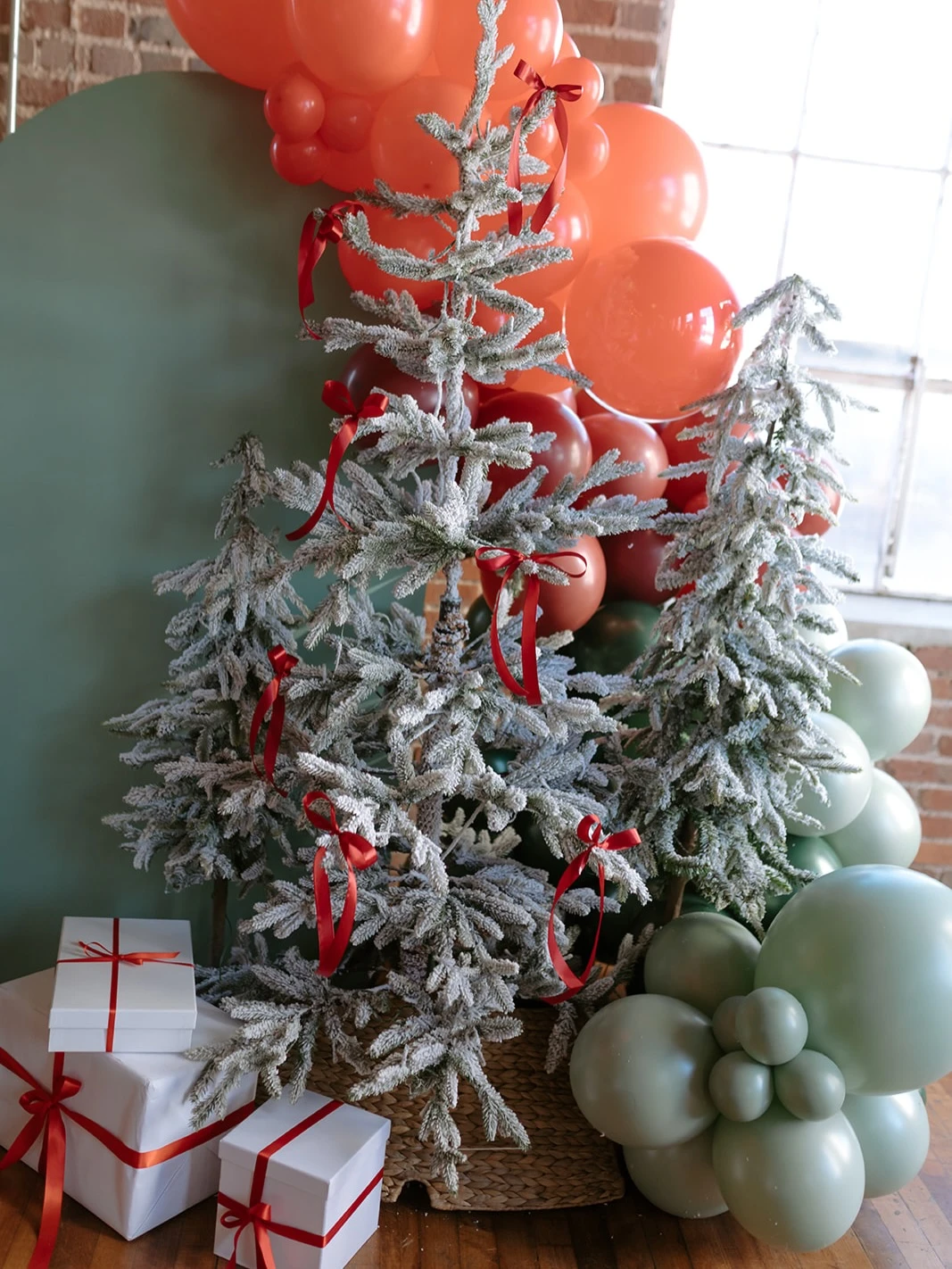 Hanging fabric entry sign for a merry little baby shower