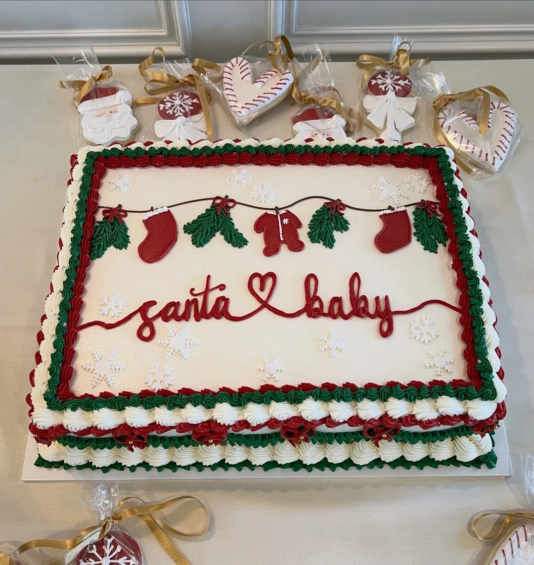 Santa Baby sheet cake