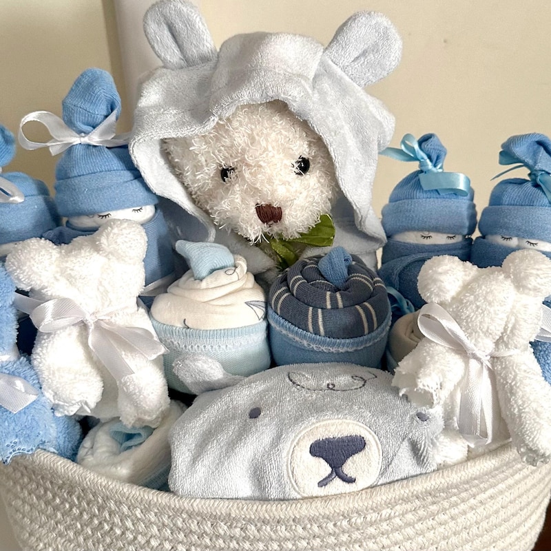 Bear Themed Baby Gift Basket