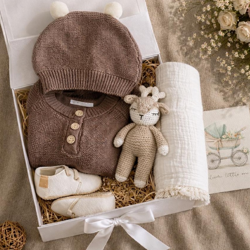 Cozy Woodland Bear Gift Box