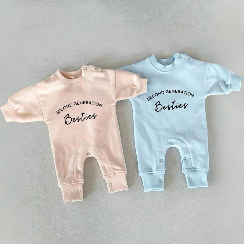 Matching Second Generation Besties Rompers