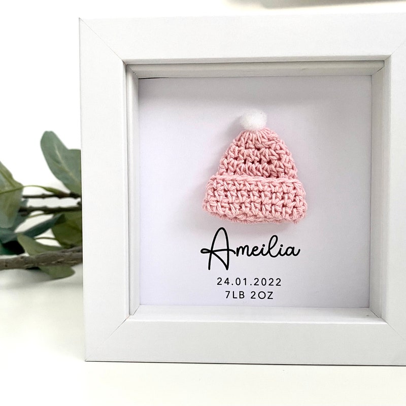 Shadow Box Birth Announcement Frame
