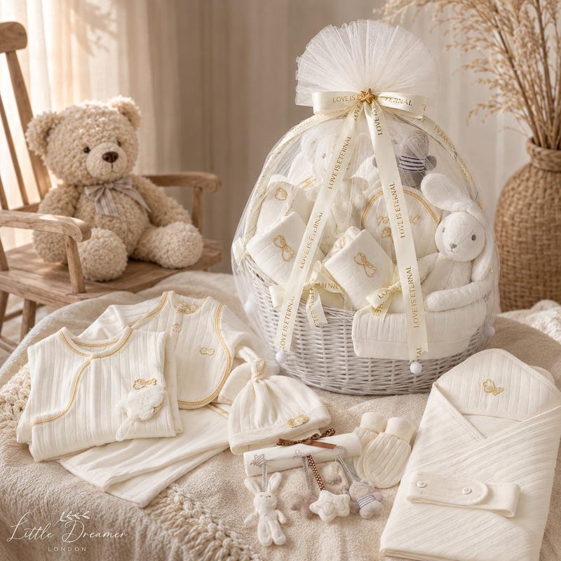 Deluxe Neutral Baby Gift Basket