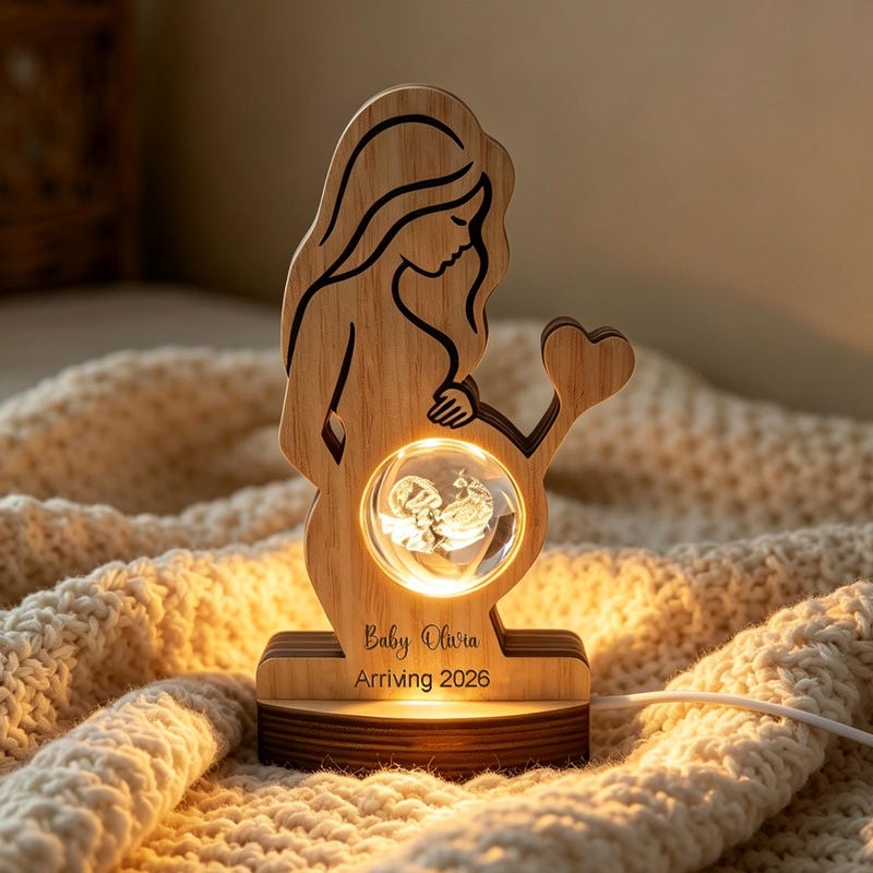Illuminated Pregnant Mother Ultrasound Night Light