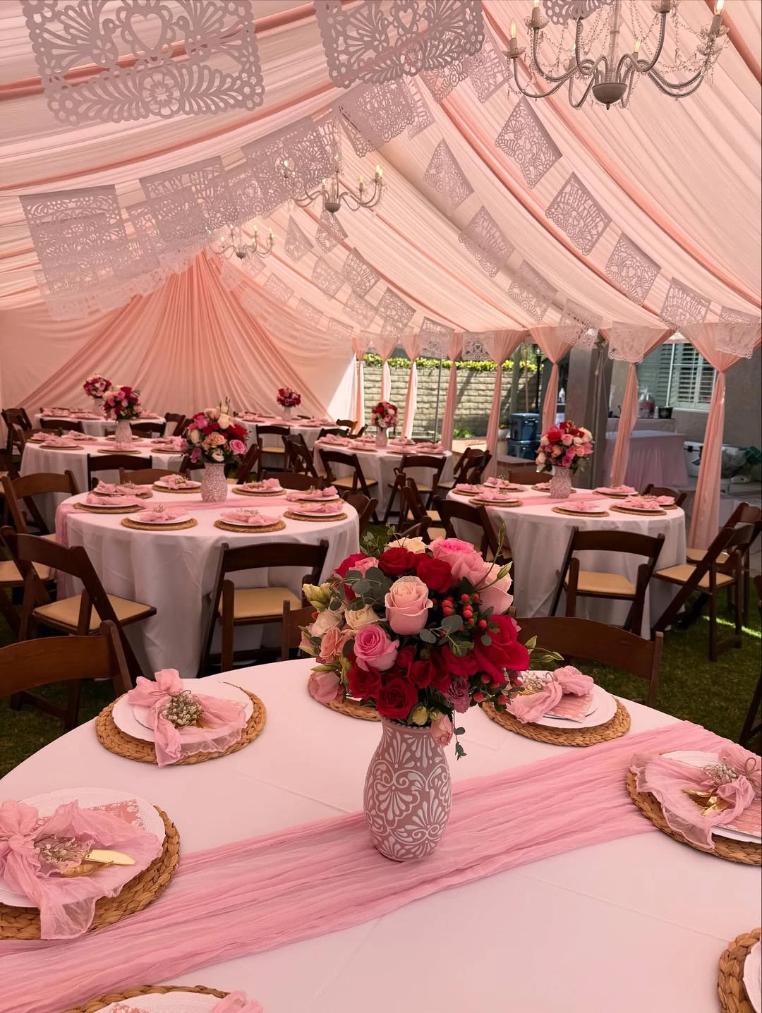 Papel Picado Canopy Reception