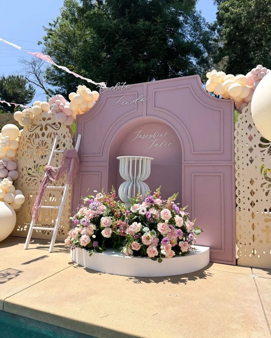Dusky Pink Arch Focal Point