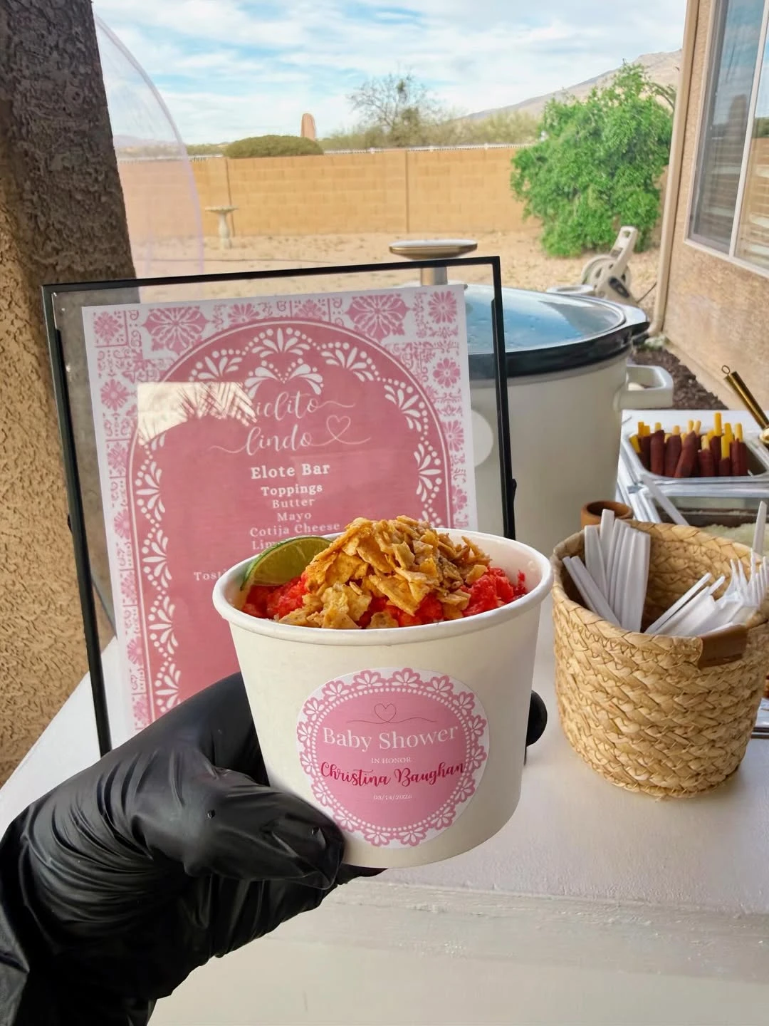 Custom Elote Bar Snack Cup