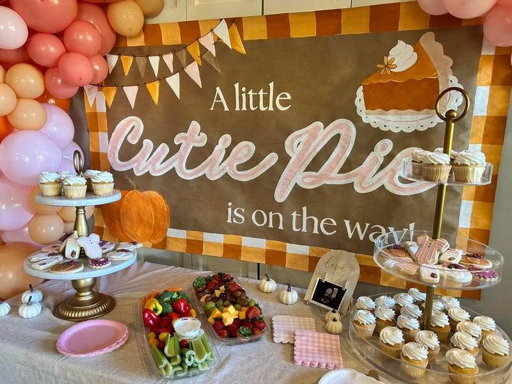 Fall Cutie Pie Snack Table