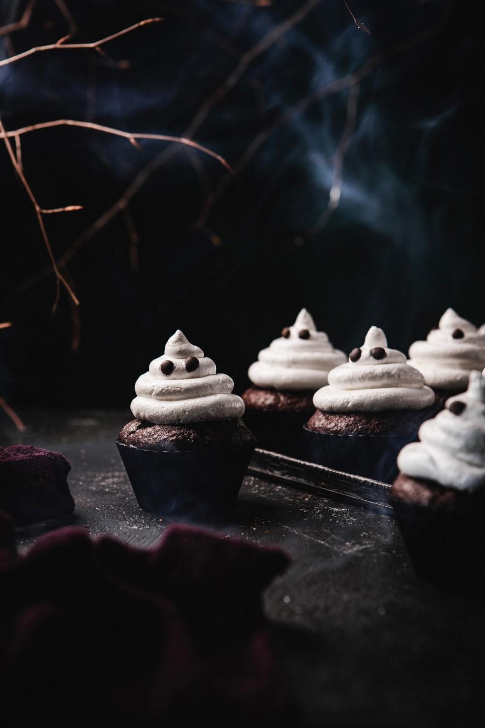 Ghost Chocolate Cupcakes