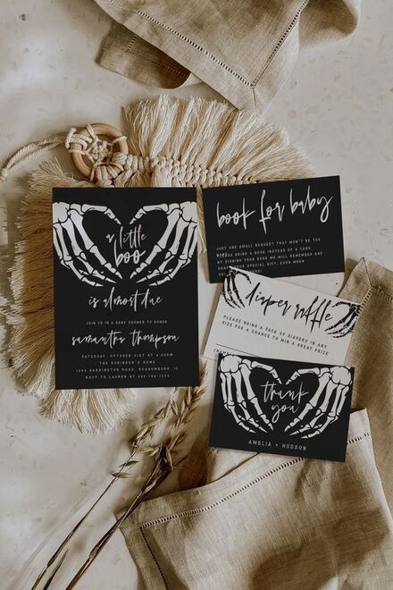 Skeleton Hand Stationery Set
