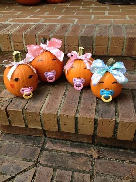Pacifier Baby Pumpkins