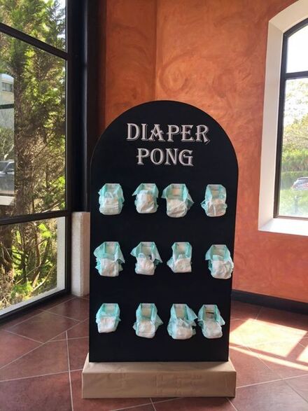 Diaper Pong Game Board