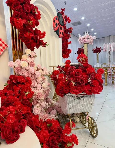 Floral Stroller Display