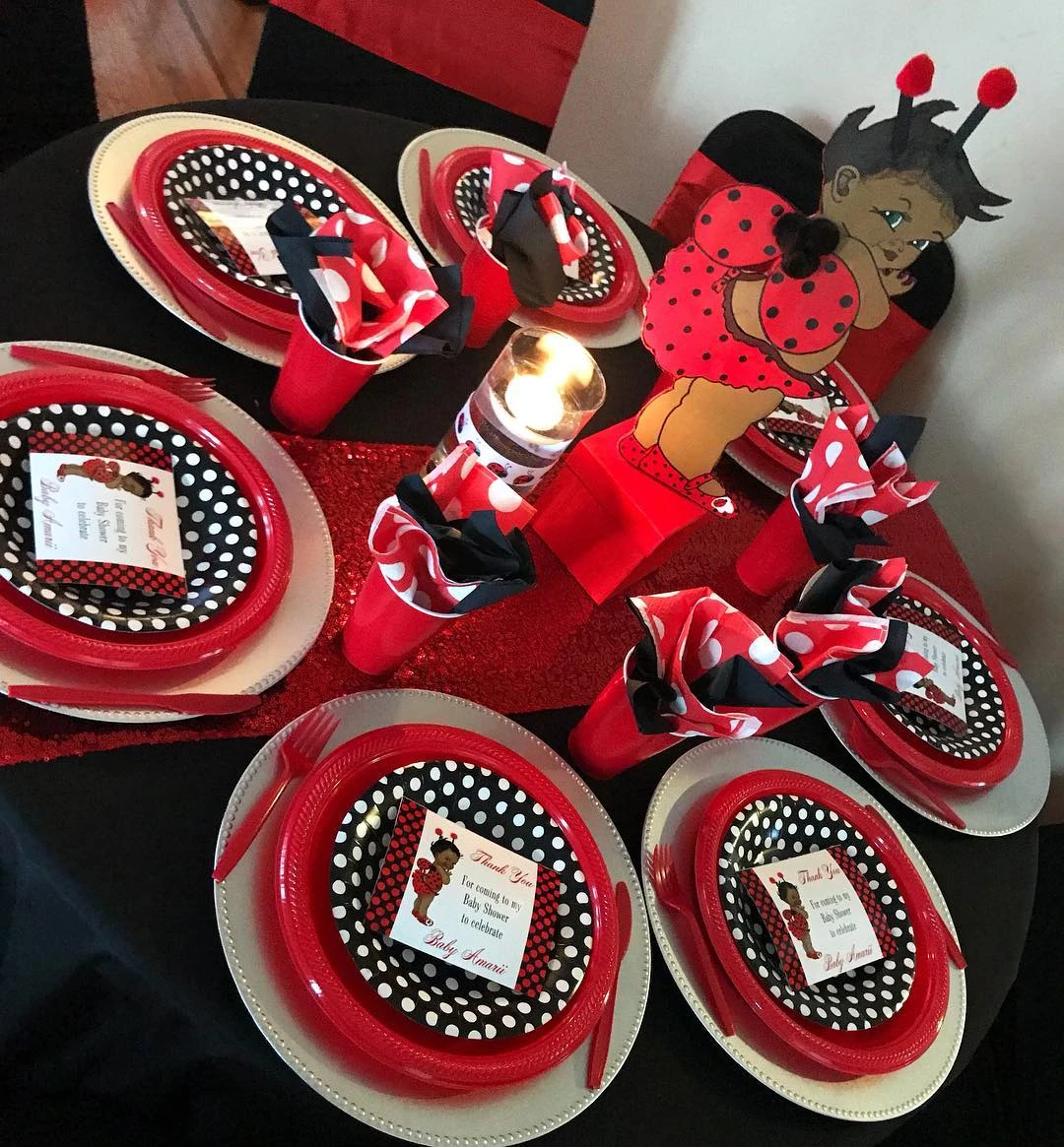 Sunflower and Ladybug Tableware