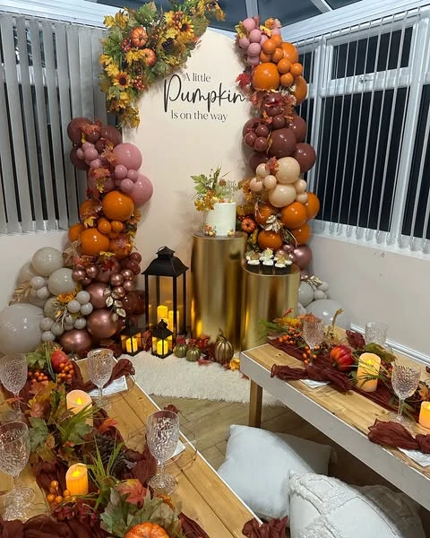 Golden Cake Stand Backdrop