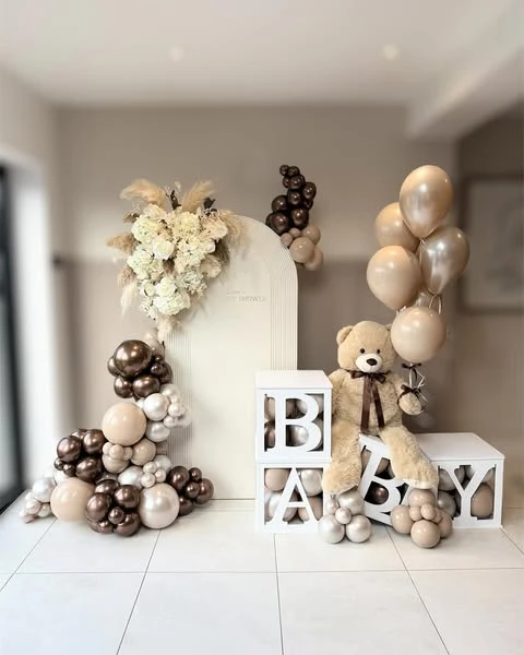 Modern Baby Block Photo Booth Setup