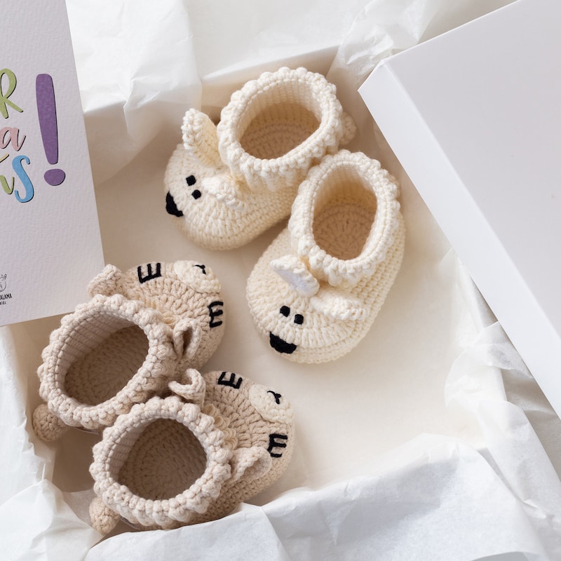 Handcrafted Crochet Animal Booties Box