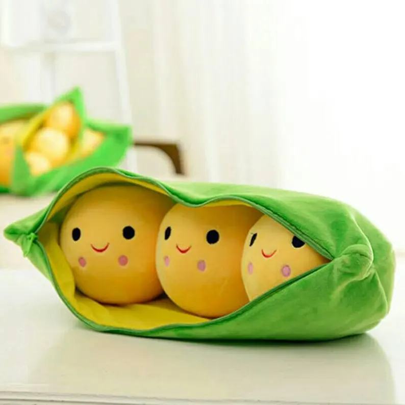 Plush Twin Pea Pod Toy