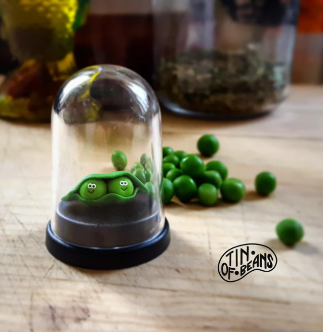 Miniature Polymer Clay Pod Display