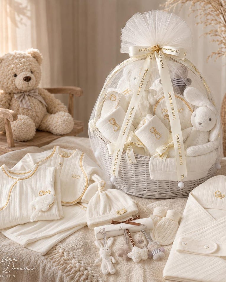 Elegant Wrapped Newborn Gift Set