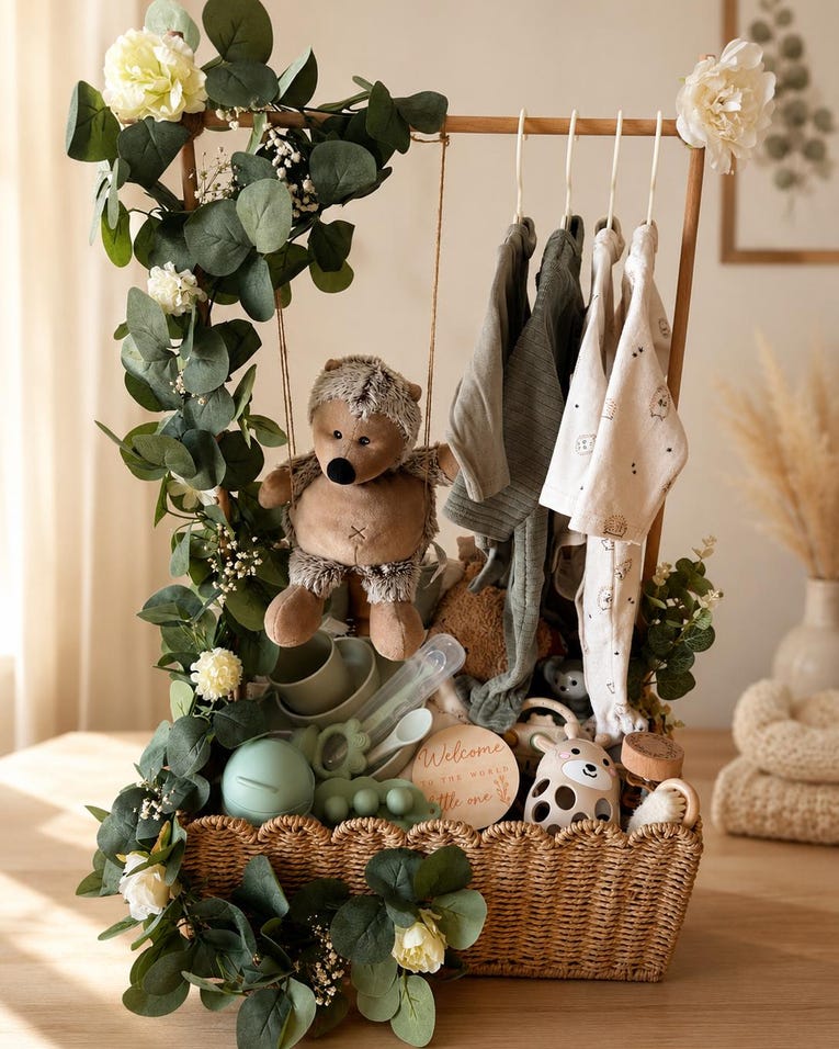Woodland Hedgehog Nursery Basket