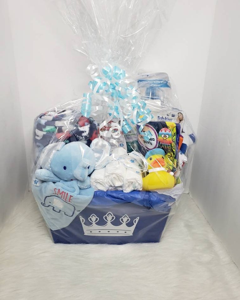 Royal Crown Baby Boy Basket