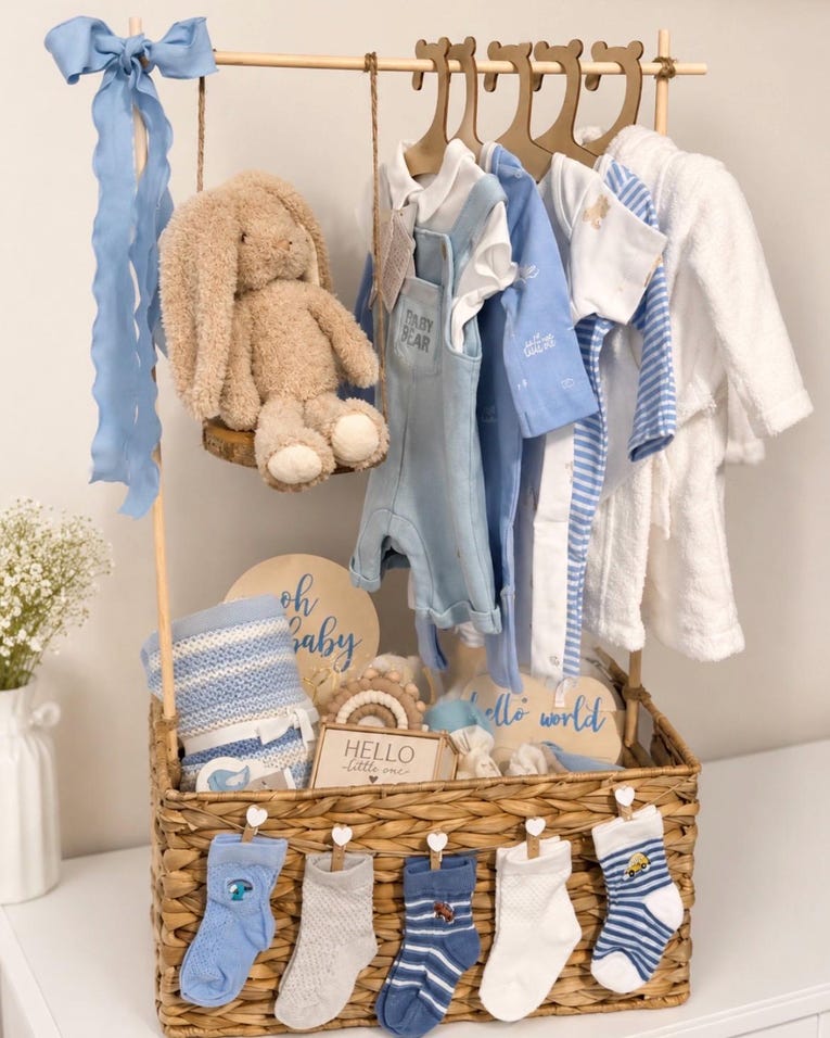 Blue Baby Bear Clothing Rack