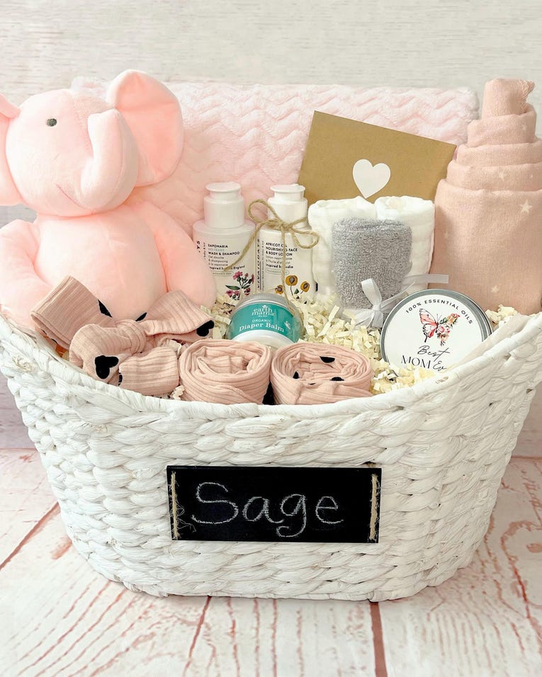 Personalized Chalkboard Pampering Basket