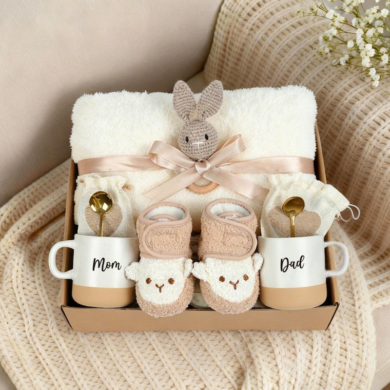 Cozy Lamb Booties & Mugs Box