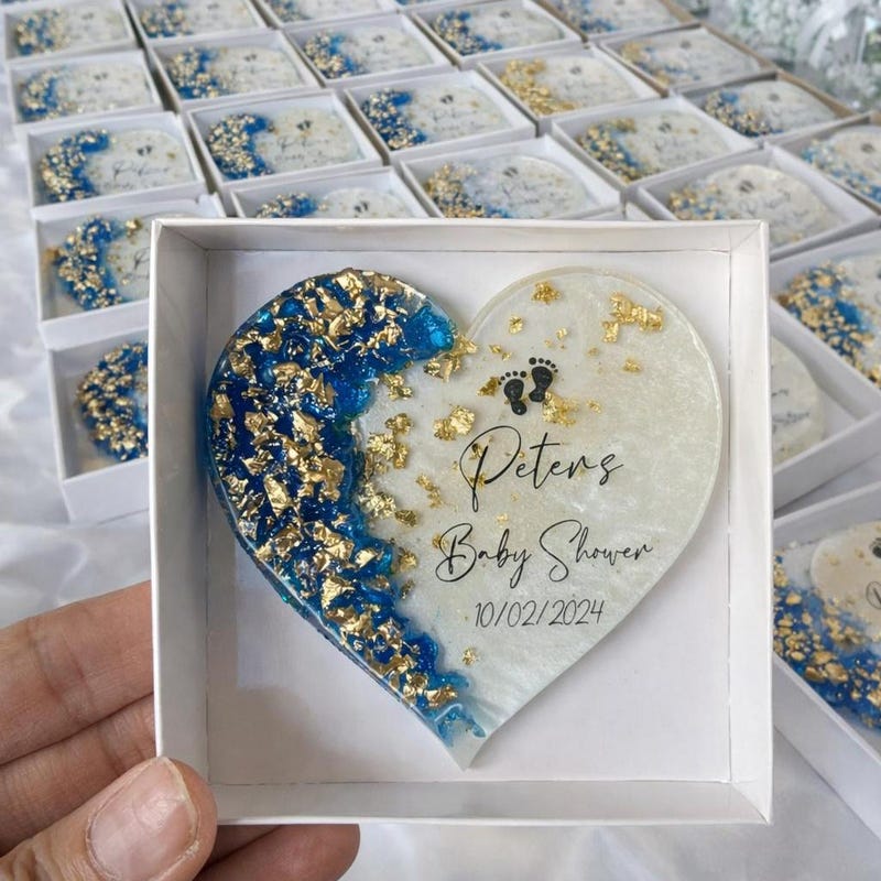 Heart Resin Keepsake Coaster