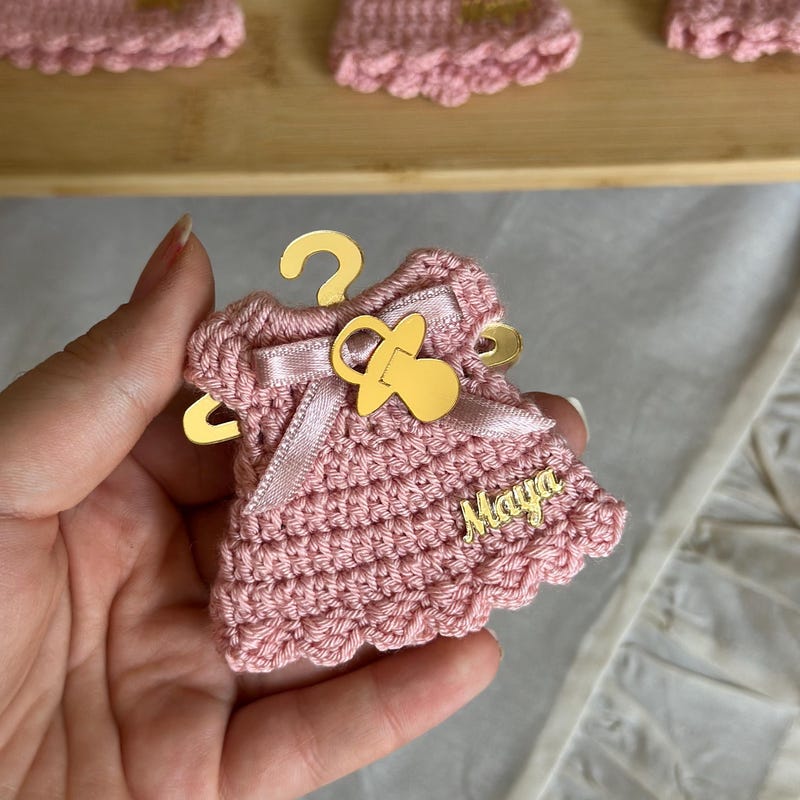 Crocheted Mini Dress Favors