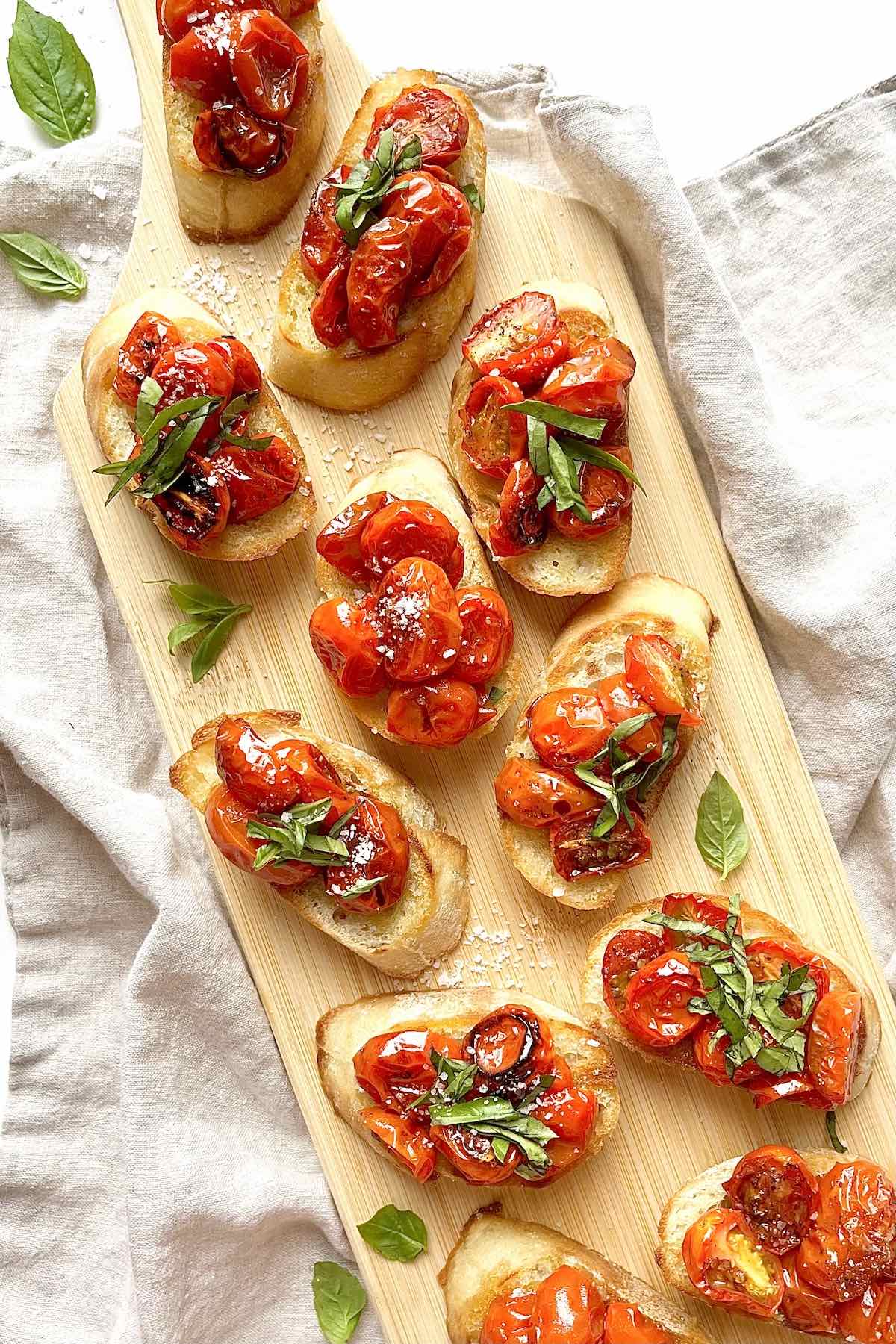Roasted Tomato Bruschetta