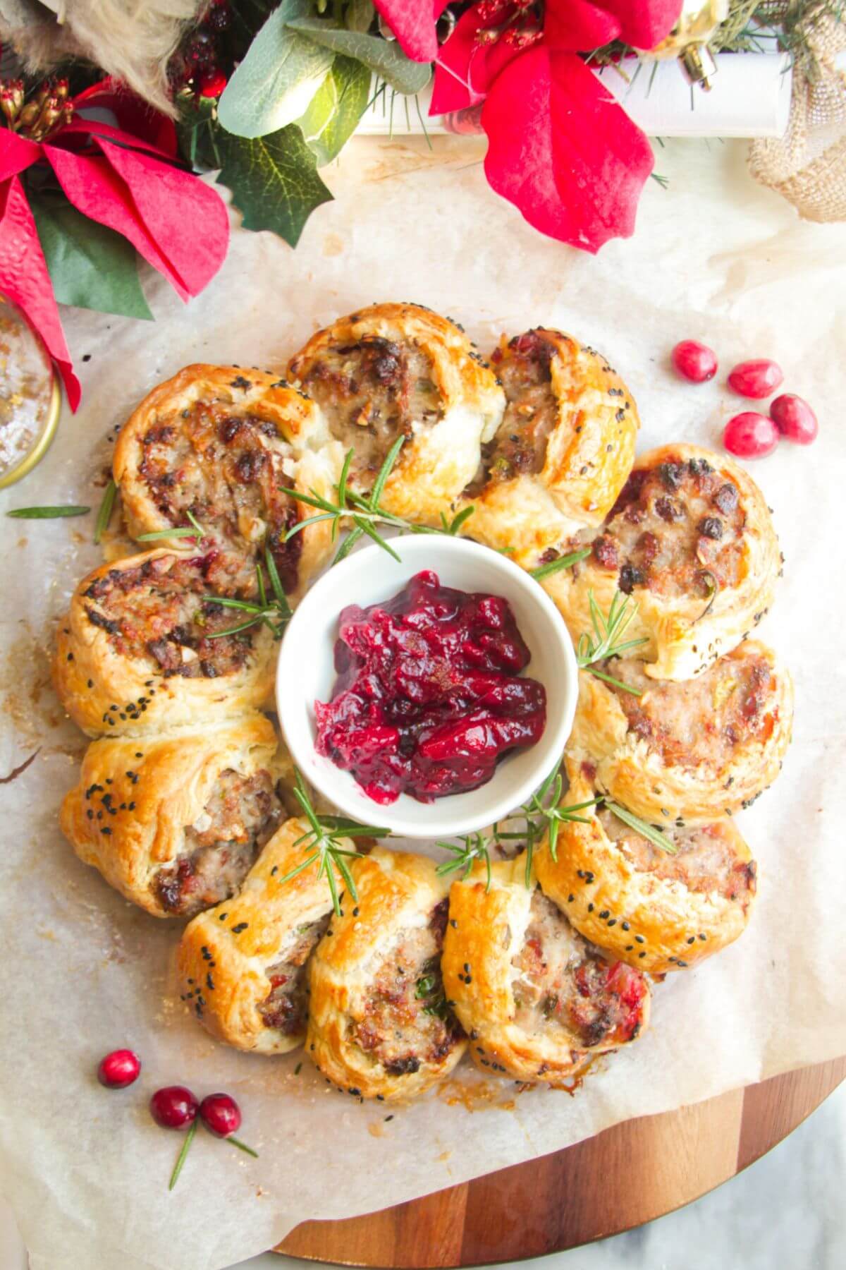 Sausage Roll Christmas Wreath