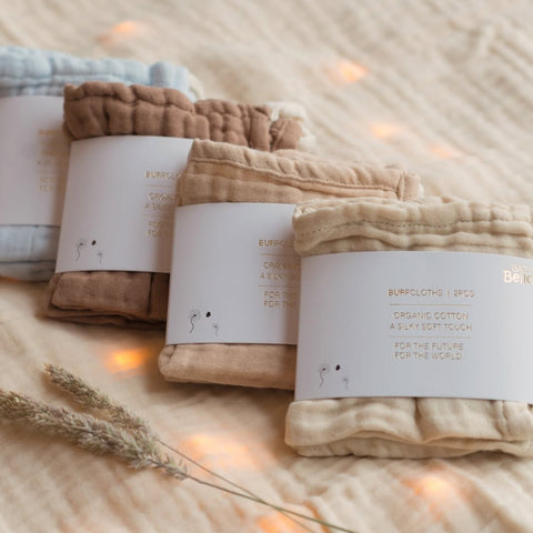 Organic Cotton Burp Cloth Set