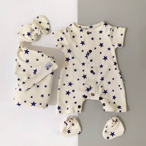 Star Print Romper Set