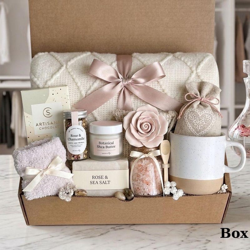 Rose and Sea Salt Self Care Crate