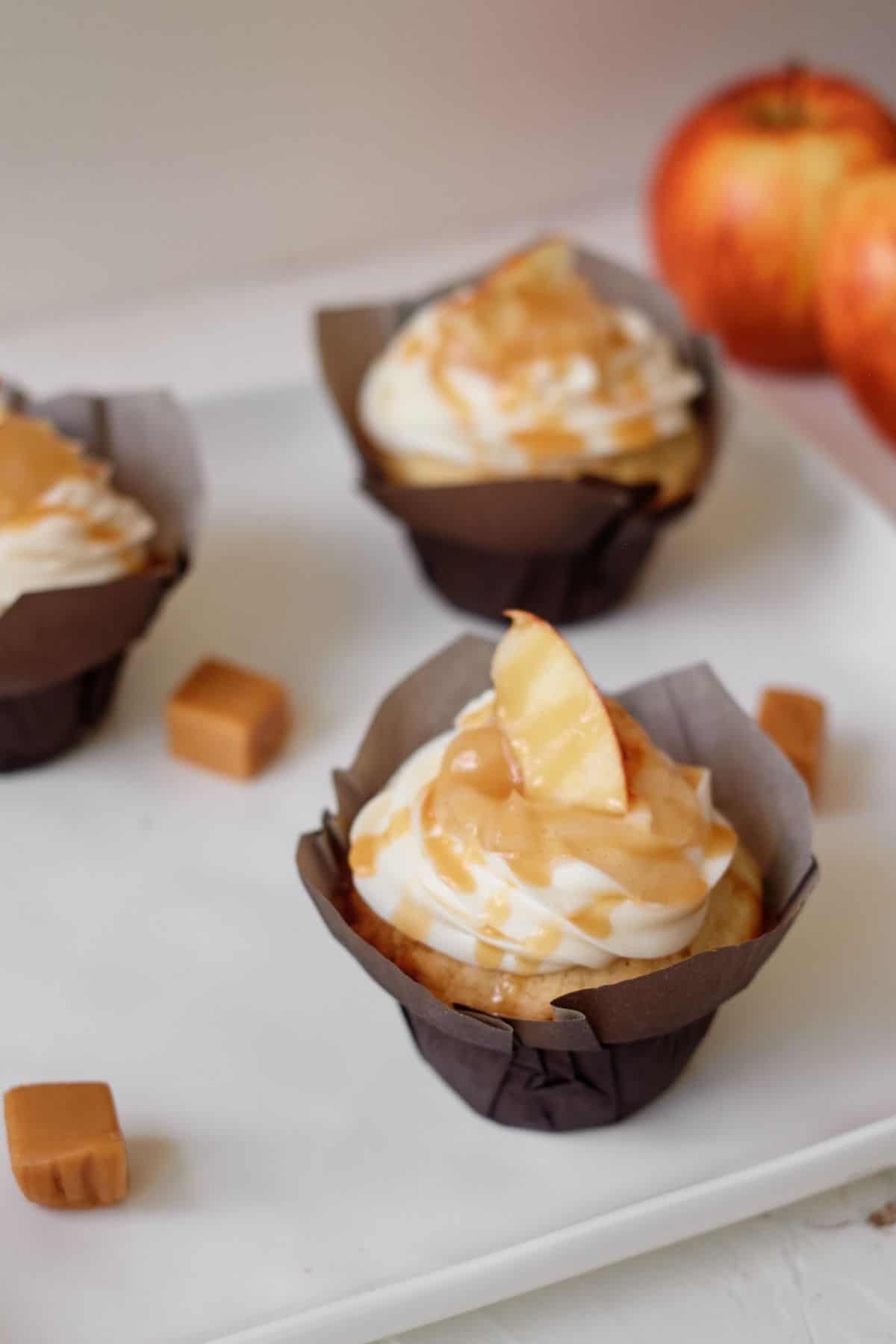 Salted Caramel Apple Cupcakes