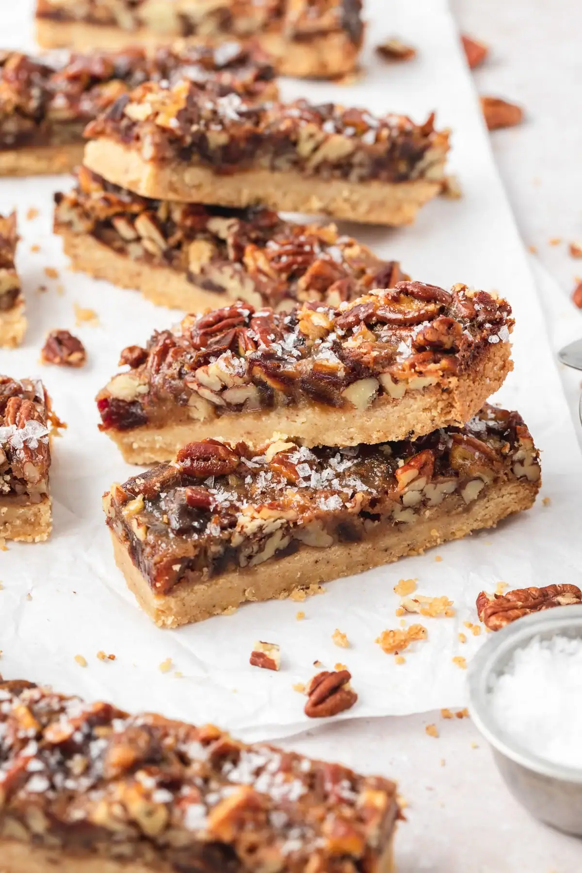 Salted Caramel Pecan Pie Bars