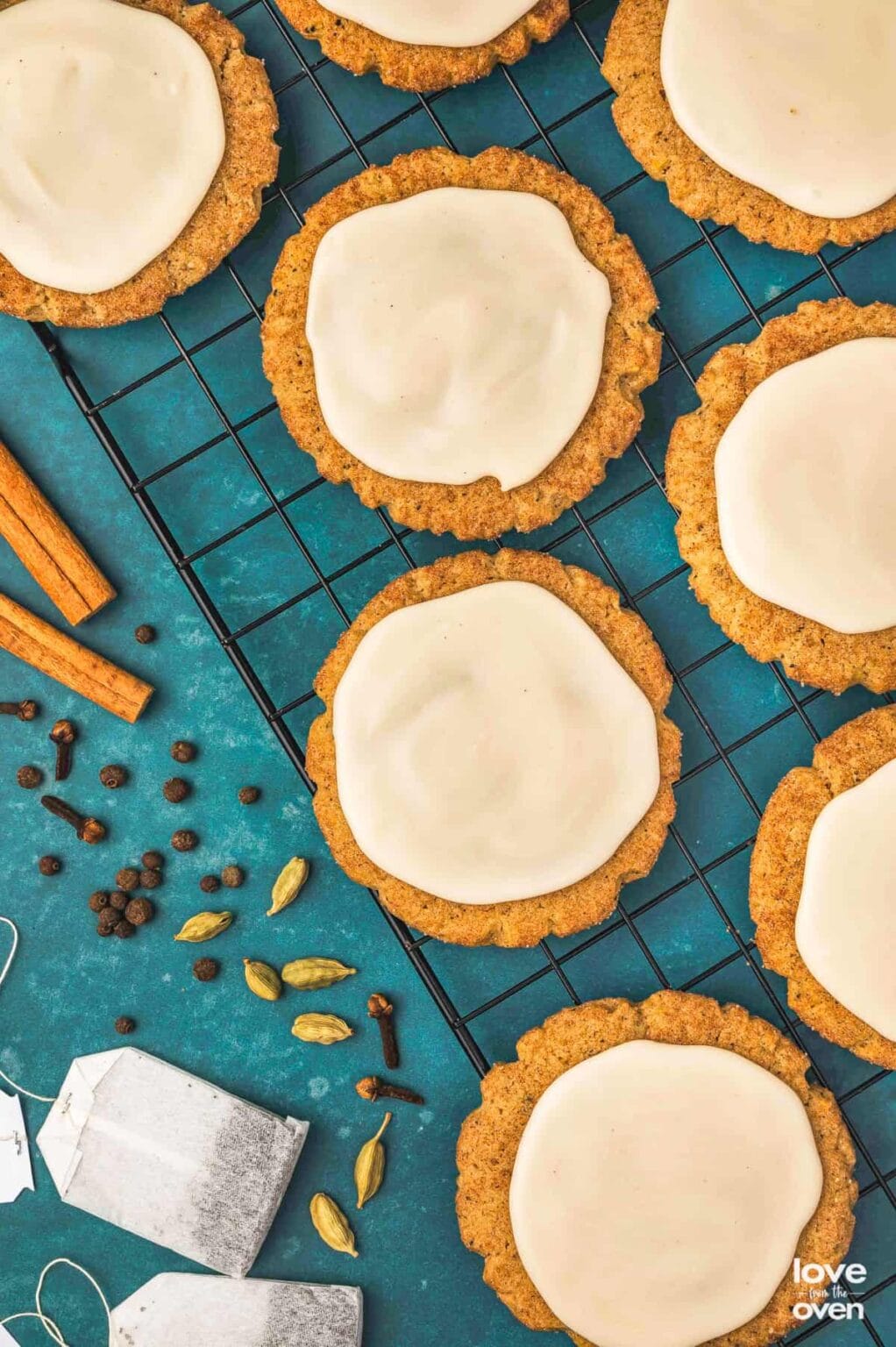 Iced Chai Spice Cookies