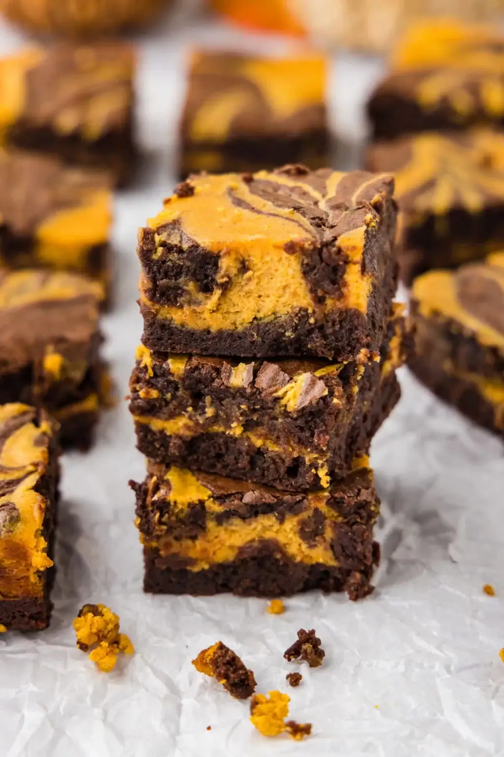 Pumpkin Swirl Cheesecake Brownies