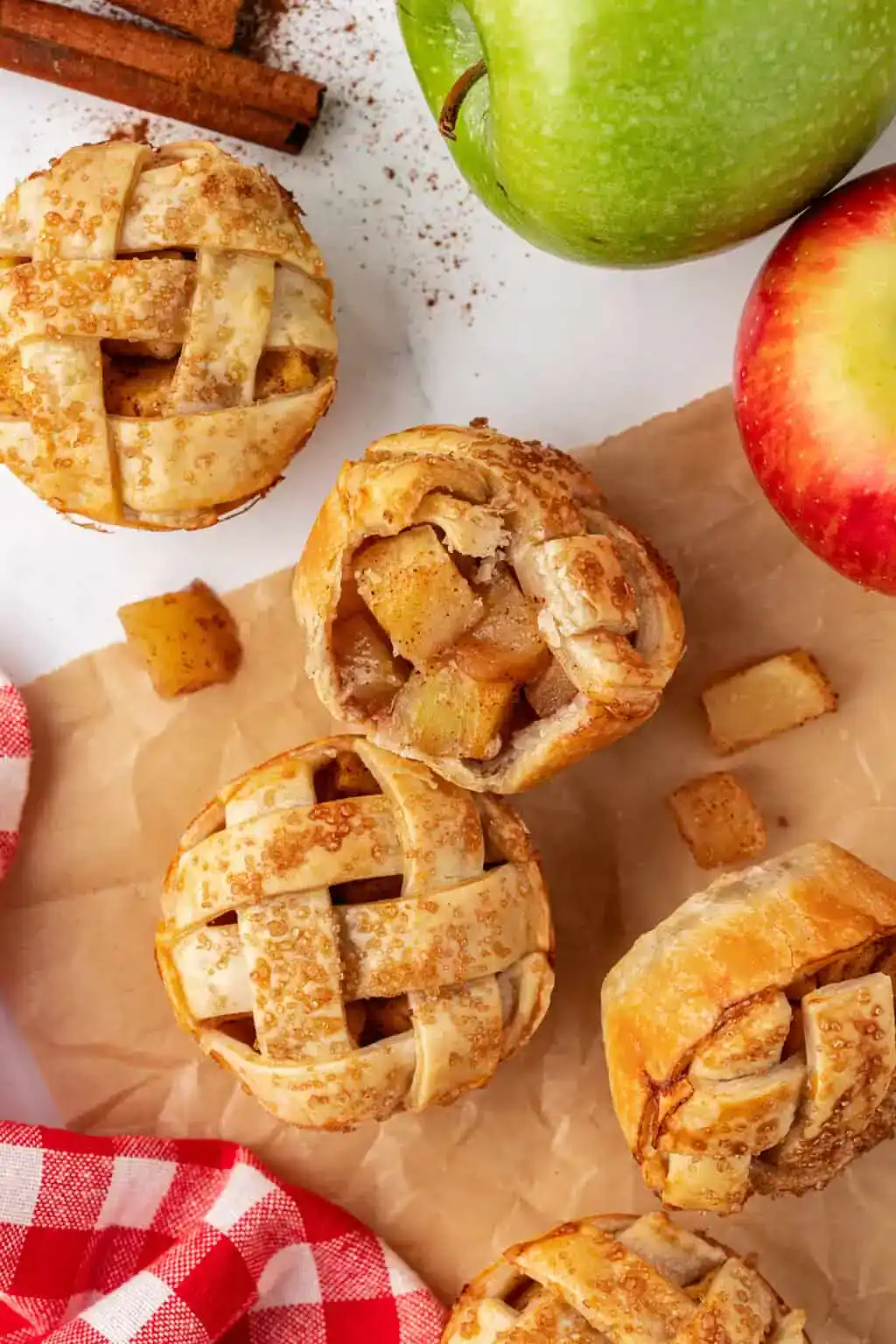 Lattice Mini Apple Pies
