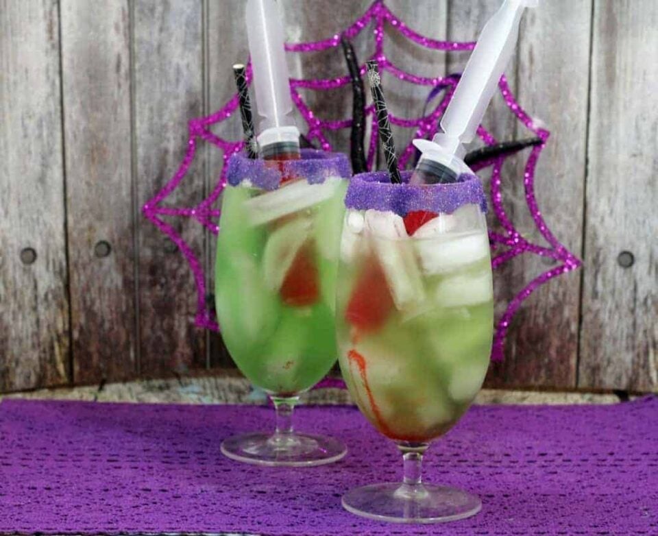 Vampire Syringe Green Slime Mocktail