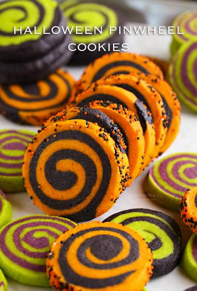 Halloween Pinwheel Cookies