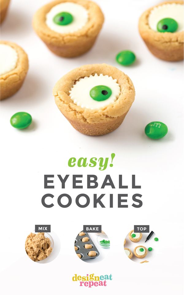 Mini Eyeball Cookie Cups