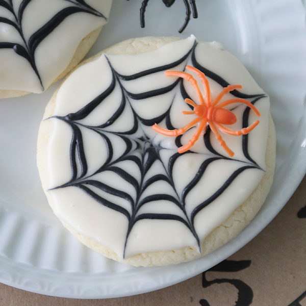Spiderweb Sugar Cookies